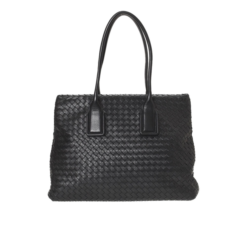 Bottega Veneta Intrecciato Snap bag black